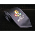 Silk Tie with Custom Woven Logo for youth and school uses